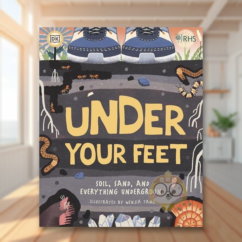【预售】在你脚下:土壤/泥沙及其它事物 RHS Under Your Feet: Soil, Sand and other stuff 原版英文儿童绘本进口书籍图书外版正
