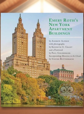 【预售】埃默里·罗斯的纽约公寓建筑集（含史蒂文·鲁滕鲍姆《云中公馆》）Emery Roth's New York Apartment原版英文建筑设计进