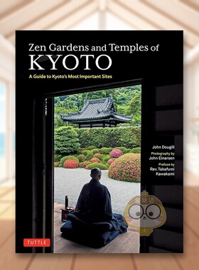 【预售】京都的禅园和寺庙Zen Gardens and Temples of Kyoto英文旅行平装John Dougill进口原版书Tuttle5318089书籍图书外版正版