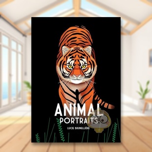 Lucie 正 动物肖像英文儿童绘本动物生态环保进口原版 书籍图书外版 Books出版 Brunelliere著Boxer Portraits Animal 书精装 现货