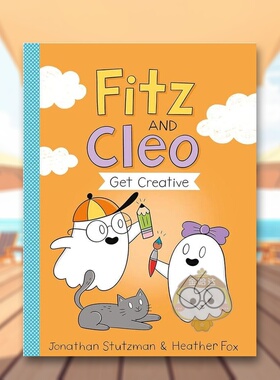 【预售】【鬼鬼系列】菲茨和克莱奥#2：创意发挥英文儿童漫画进口原版外版书平装3岁-6岁Fitz and Cleo Get Creative: 2Stutzman书