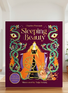 【预售】【闪耀经典童话立体书】睡美人 【Gilded Fairytales】Sleeping Beauty 原版英文儿童立体 经典童话进口书籍图书外版正版