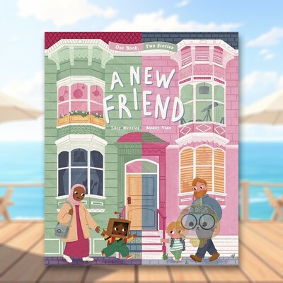 【WH】一个新朋友A New Friend英文儿童绘本人际关系3-6岁精装Maddy Vian; Lucy Menzies进口原版书Frances Lincoln Publishers