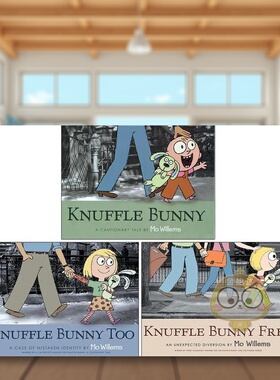 【预售】自由的毛绒兔子：意想不到的转移 Knuffle Bunny Free: An Unexpected Diversion 原版英文儿童绘本进口书籍图书外版正版