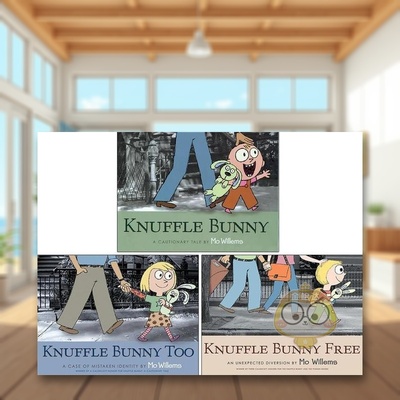 【预售】自由的毛绒兔子：意想不到的转移 Knuffle Bunny Free: An Unexpected Diversion 原版英文儿童绘本进口书籍图书外版正版