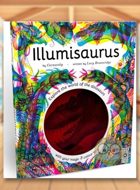 【现货】幻彩魔法三色镜恐龙探索【Illumi】Illumisaurus英文儿童绘本IP系列6-9岁精装进口原版书Lucy Brownridge Wide Eyed Edit