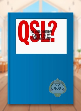 【现货】QSL？：双向无线电通讯视觉画册英文字体图案标志平面设计精装进口原版外版书籍QSL? (Do You Confirm Receipt of My Tr图