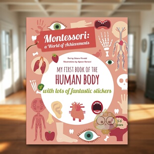 Activity Body 预售 Book Montessori 我 原版 Human 英文儿童语言 身体认知书 the 蒙台梭利活动书 进 First