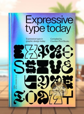 【WH】表达型字体当今平面设计中的表达型字体英文平面设计字体图案标志设计进口原版书平装14岁以上Expressive Type : Expres书