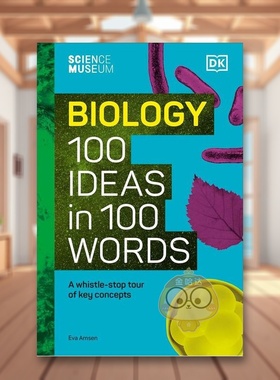 【预售】【科学博物馆】生物馆中的 100个创意 100个字英文社会科学进口原版外版书精装14岁以上【The Science Museum】The Scie书