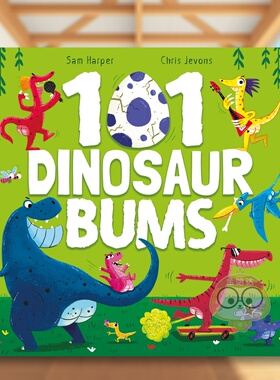 【预售】101只恐龙屁股 101 Dinosaur Bums 原版英文儿童绘本进口书籍图书外版正版