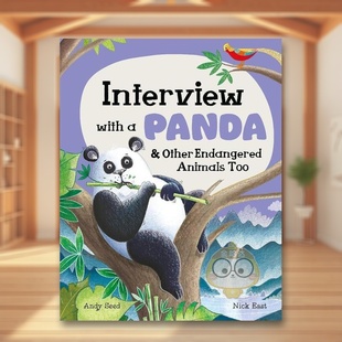 【现货】动物采访熊猫与其它濒危动物Interview with a Panda and Other Endangered Animals Too英文儿童绘本动物生态环保9-12岁