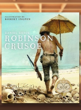 【预售】【Robert Ingpen经典文学插图】鲁滨逊漂流记英文文学世界文学进口原版外版书精装Robinson Crusoe(Robert Ingpen Illus书