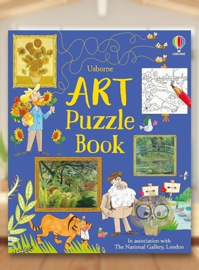【预售】艺术拼图书英文儿童艺术启蒙进口原版图书Art Puzzle Book平装Rosie Dickins  Fred BluntUsborne children’s books书籍