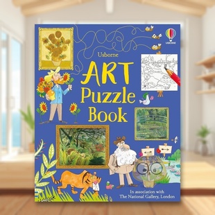 BluntUsborne books书籍 图书Art Rosie Dickins Book平装 艺术拼图书英文儿童艺术启蒙进口原版 Puzzle children’s Fred 预售