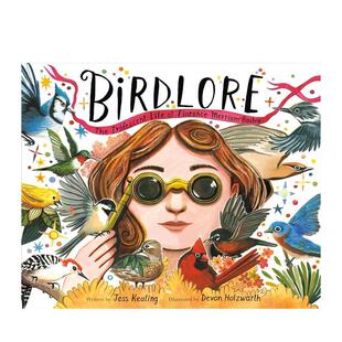 【现货】佛罗伦萨梅里亚姆贝利的斑斓人生 Birdlore 原版英文儿童绘本