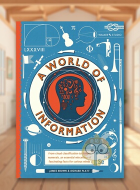 【现货】信息世界 凯特格林纳威奖得主Richard PlattA World of Information英文儿童绘本知识百科9-12岁精装Richard Platt James