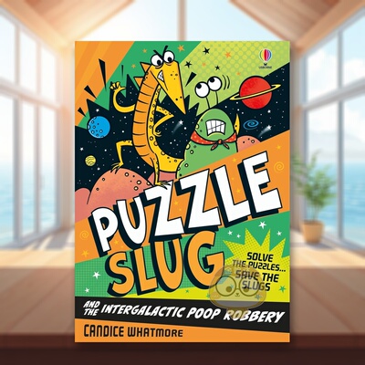 【预售】谜题鼻涕虫与星际便便劫案 Puzzle Slug and the Intergalactic Poop Robbery 原版英文青少年读物进口书籍图书外版正版