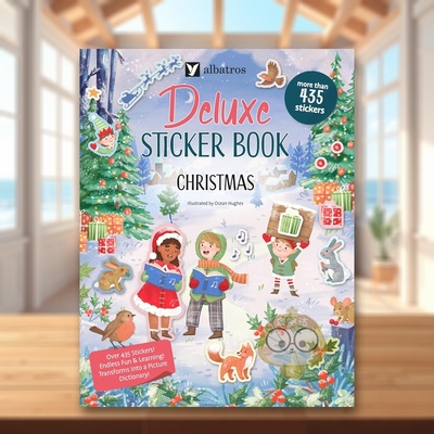 【预售】【场景贴纸书】圣诞嘉年华 【Deluxe Sticker Books】Christmas 原版英文儿童趣味进口书籍图书外版正版
