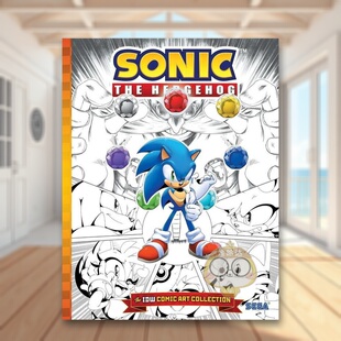 【预售】刺猬索尼克IDW漫画艺术收藏英文漫画进口原版书精装14岁以上Sonic the Hedgehog: The IDW Comic Art Collection Tracy书
