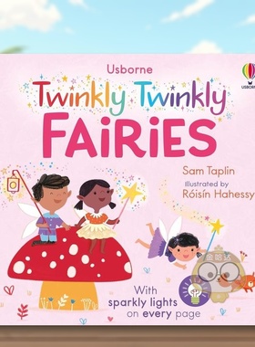 【预售】闪闪发光的小精灵英文儿童绘本虚构类进口原版外版书Sam Taplin纸板书6岁-9岁The Twinkly Twinkly Fairies Usborne chi书