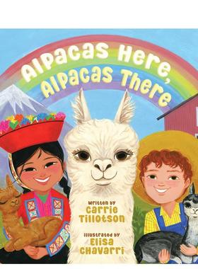 【现货】羊驼无处不在 Alpacas Here， Alpacas There 原版英文儿童绘本进口书籍图书外版正版