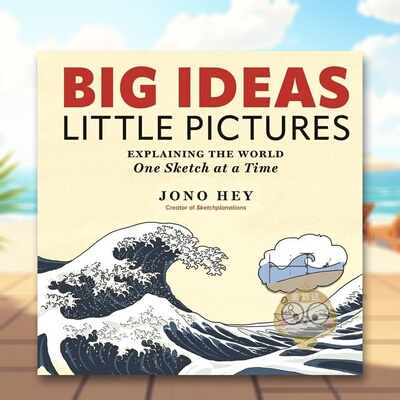 【预售】大想法小图画一次用草图解释世界Big Ideas Little Pictures Explaining the world once sketch at a time英文社会科学原