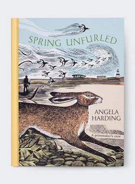 【现货】【Angela Harding季节版画四部曲】春之舒展 Spring Unfurled 自然插画 便携开本 原版英文艺术插画原画设定集