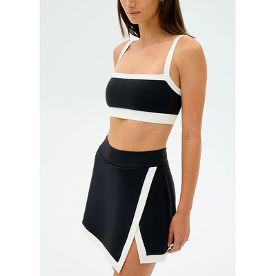 AimeicGym Sexy欧美运动新款一字训练内衣女外穿性感肩带瑜伽文胸