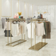 童装 男装 衣服陈列架 店中岛展示架双排落地货架双杠挂衣架女装 服装