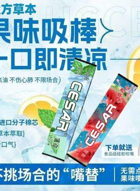 小盐方草本【正品】替代棒无烟果味戒烟口腔棒清凉吸棒缓解烟瘾