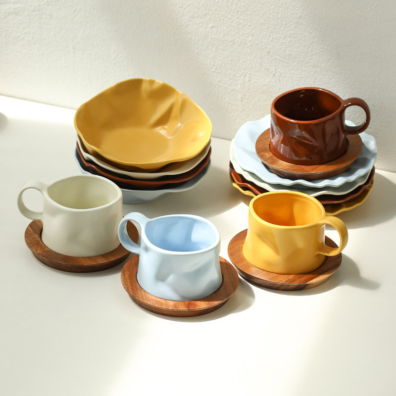 陶瓷马克杯家用喝水杯子情侣对杯咖啡杯碟套装高颜值伴手礼北欧风,餐饮具,马克杯,淘宝优惠券,粉丝福利购,淘宝优惠卷