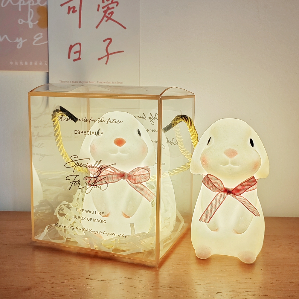 网红ins风兔子小夜灯可爱氛围灯走心生日礼物送小朋友活动伴手礼