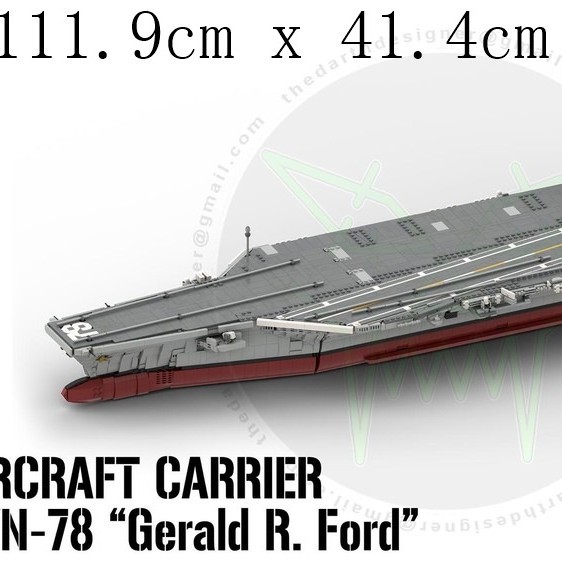 MOC-192566 CVN-78杰拉尔德·R·福特号航空母舰 1:300 5971片