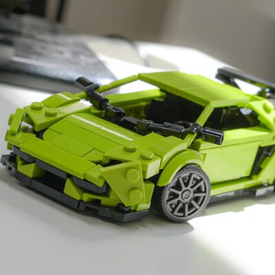 MOC-113392 兰博J尼 Aventador SVJ 355片 电子图纸 积木