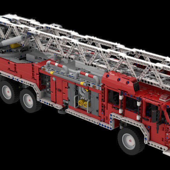 MOC-112837 消防车 电子图纸 拼插积木 3498片 无新款马达