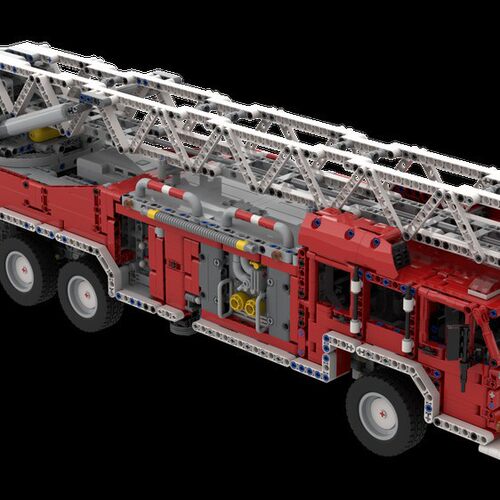 MOC-112837 消防车 电子图纸 拼插积木 3498片 无新款马达