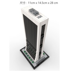 索洛大厦 800比例 电子图纸 863片 MOC 拼插积木 174824