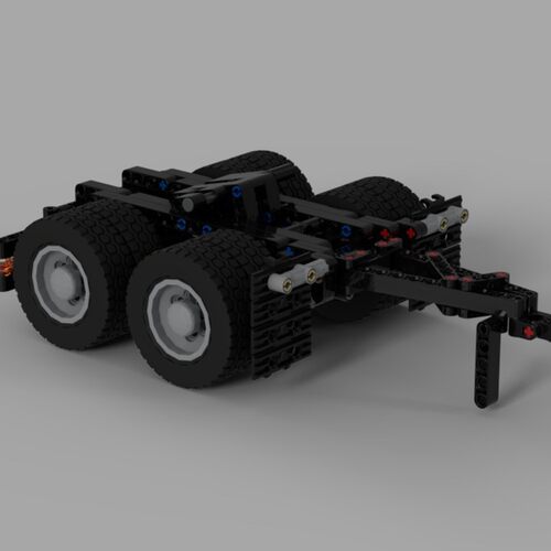MOC-135342 卡车拖车 电子图纸 拼插积木  263片