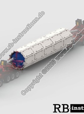 MOC-56215 风车拖车风车件 1128片 电子图纸 拼插积木