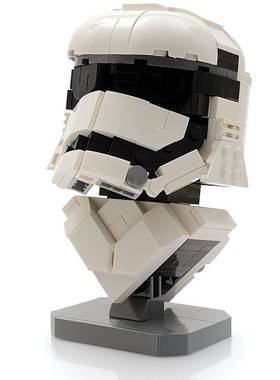 MOC-12875 白兵半身像 电子图纸 拼插积木 269片