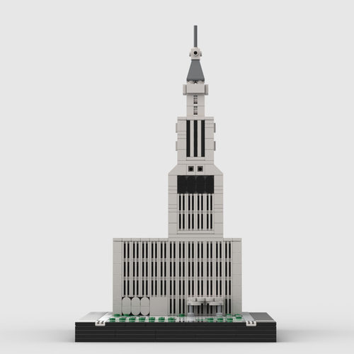 MOC-XM020 1/650 比例的城市广场 636片 电子图纸 拼插积木