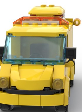 MOC-121194 迷你重型护卫车 电子图纸 拼插积木 316片