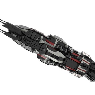 电子图纸 MOC XM106 中等星球歼击机 1853片 拼插积木