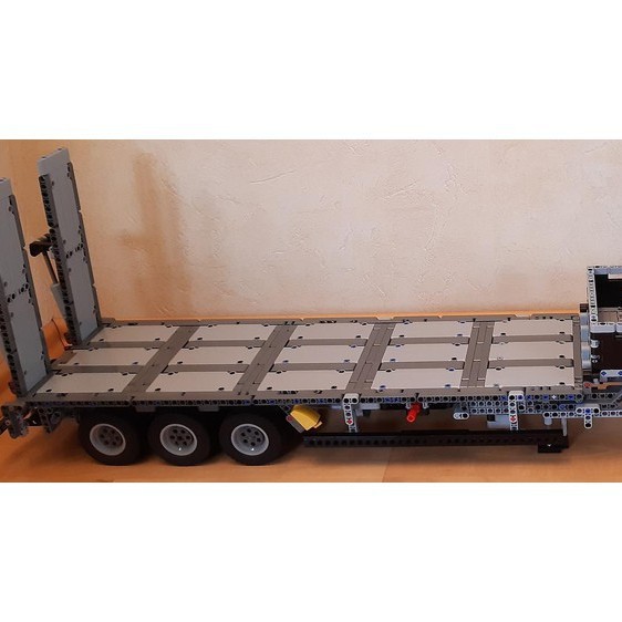 MOC-61597 Tieflader低装载机电子图纸 拼插积木1978片只有拖车