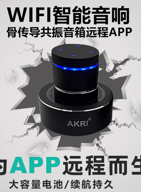 AKRI共振音箱42W大功率蓝牙骨传导音响手机APP远程操控低音炮艾丁