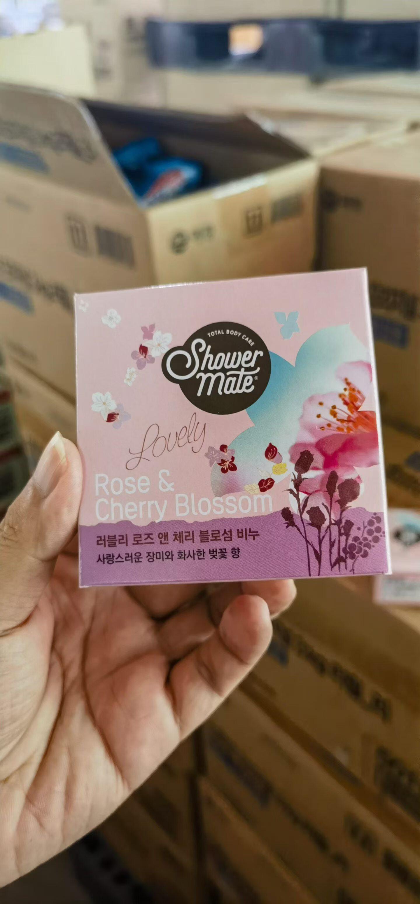 韩国进口爱敬花香皂樱花玫瑰香水润肤保湿洁面沐浴皂樱花