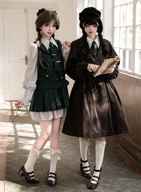 来信与诗·贝克街档案｜WP原创副牌学院风假两件狗短op斗篷大衣lo