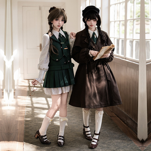 来信与诗·贝克街档案｜WP原创副牌学院风假两件狗短op斗篷大衣lo