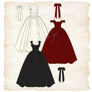 致爱 上新 cla优雅三子长款 jsk 防拍价 lolita春夏 3.30新品